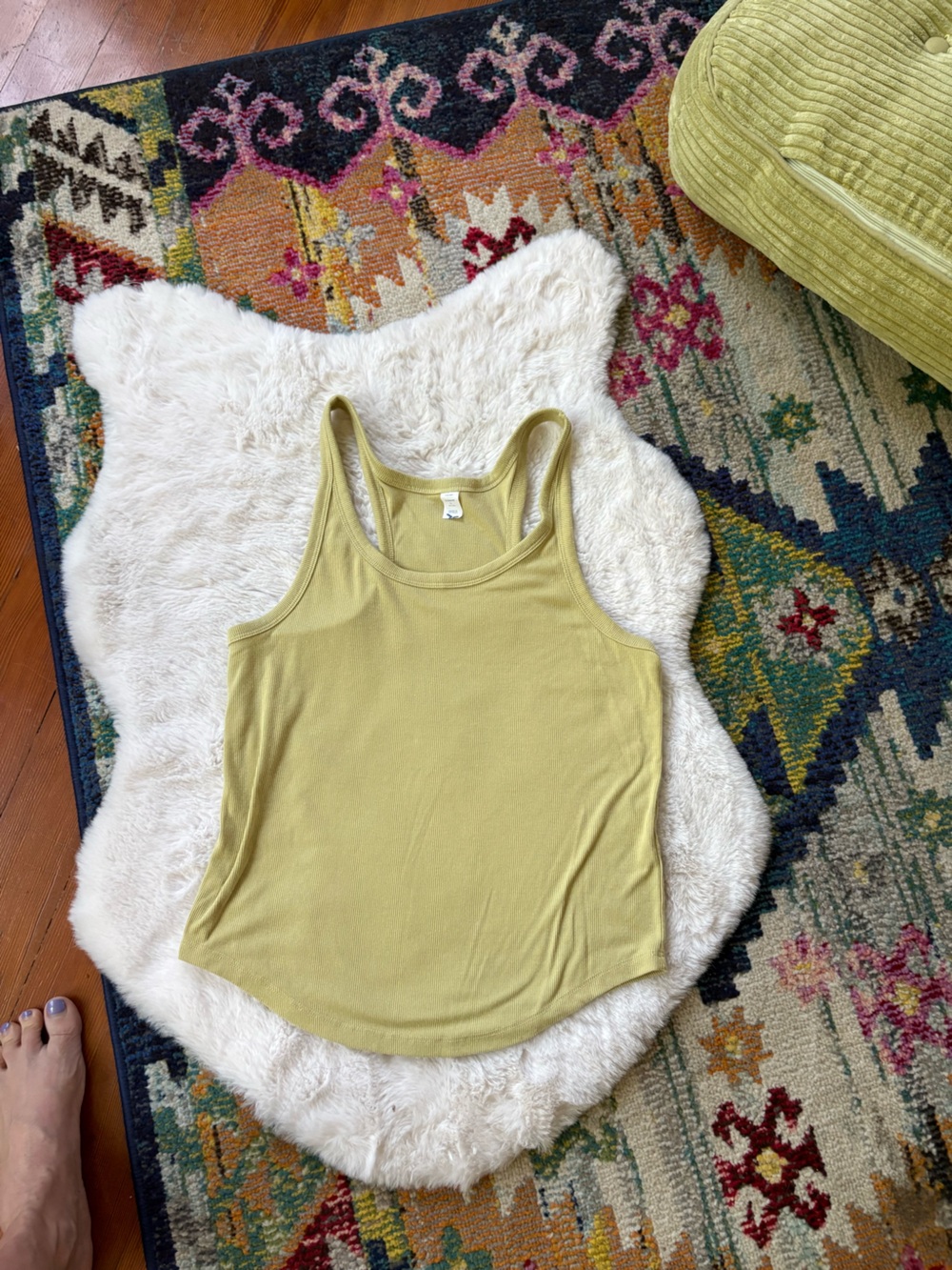 Women’s Racerback Tank Top in Light Olive